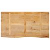 vidaXL Tablero de mesa borde natural madera maciza mango 110x60x3,8 cm