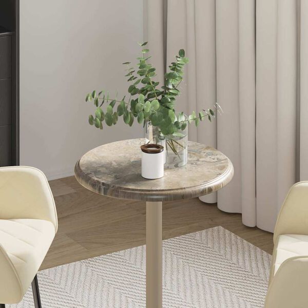 vidaXL Tablero para mesa m&aacute;rmol gris &Oslash;40x2,5 cm