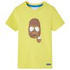 Camiseta de manga corta infantil amarillo 140