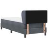 vidaXL Cama tipo Box Spring Gris oscuro 80 x 200 cm Terciopelo