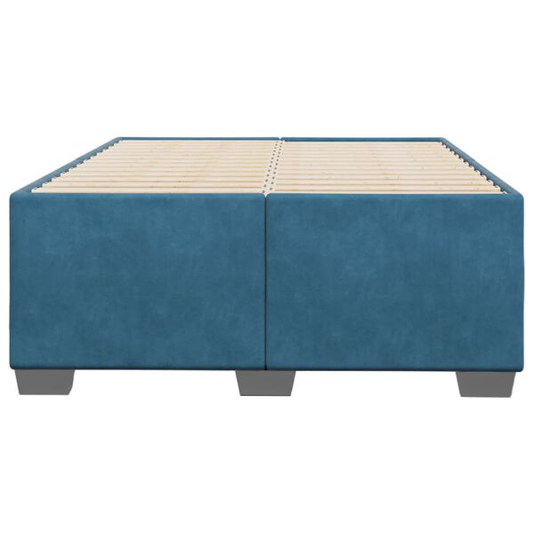 vidaXL Estructura de cama terciopelo azul oscuro 120x190 cm