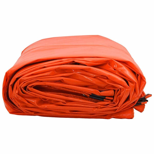 vidaXL Lona 650g / m&sup2; Naranja 4 x 6 m Lona con recubrimiento de PVC