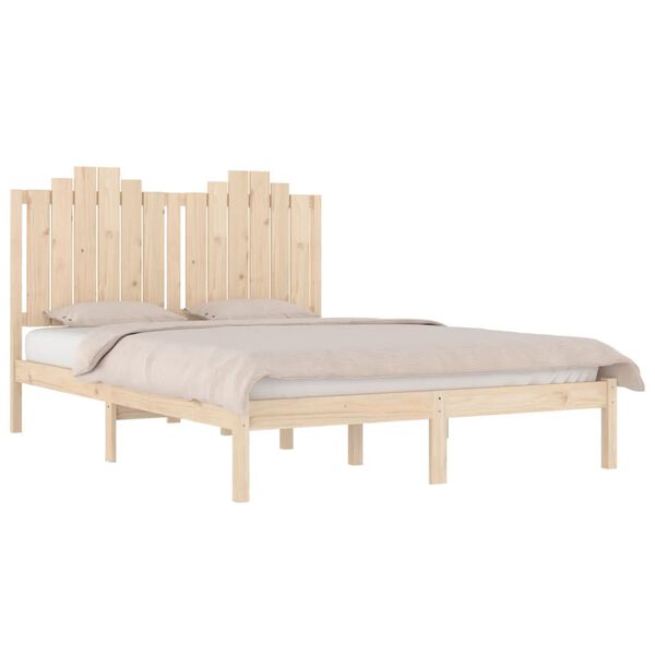 vidaXL Estructura de cama madera maciza de pino 140x200 cm