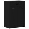 vidaXL Zapatero 60 x 35 x 84 cm Madera de ingenier&iacute;a Roble Negro