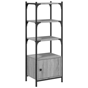 vidaXL Librer&iacute;a 3 estantes madera ingenier&iacute;a gris Sonoma 41x30x109,5cm