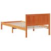 vidaXL Estructura de cama Marrón 90 x 190 cm Madera maciza de Pino