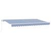 vidaXL Toldo retr&aacute;ctil Azul 400 x 200 cm tela