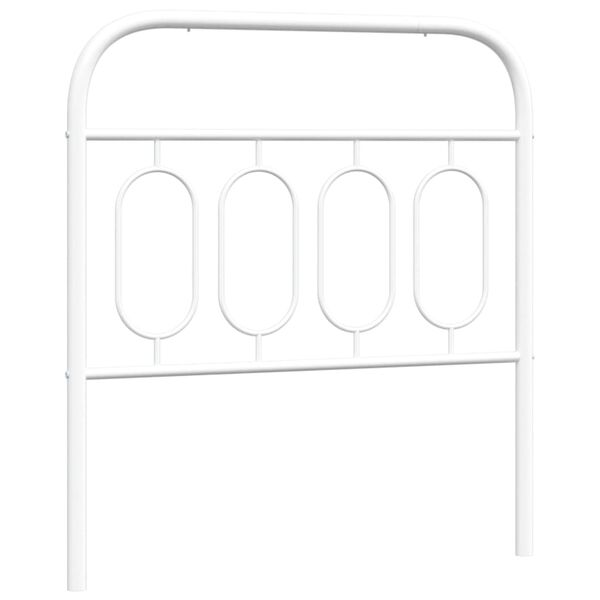 vidaXL Cabecero de metal blanco 90 cm