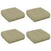 vidaXL Cojines de Asiento de 4 Piezas VIANEN 4 uds. 100% Poli&eacute;ster