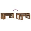 vidaXL Juego de Mesas de Centro 2 pcs Madera vieja
