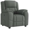 vidaXL Sill&oacute;n reclinable de tela gris oscuro