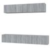 vidaXL Set de muebles para TV 5 pzas madera contrachapada gris Sonoma