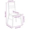 vidaXL Sillas de comedor 2 pcs 43 x 54 x 89 cm Madera de Caucho S&oacute;lido
