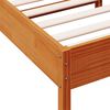vidaXL Estructura de cama sin colch&oacute;n madera de pino marr&oacute;n 90x200 cm