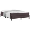 vidaXL Cama tipo Box Spring Marr&oacute;n Oscuro 140 x 190 cm tela