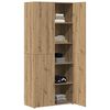vidaXL Aparador alto 2 pcs Roble artesanal 80 x 42 x 185 cm
