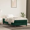 vidaXL Estructura de cama con somier terciopelo verde oscuro 90x200cm