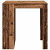 vidaXL Mesa alta de bar madera ingenier&iacute;a envejecida 102x70x103,5 cm