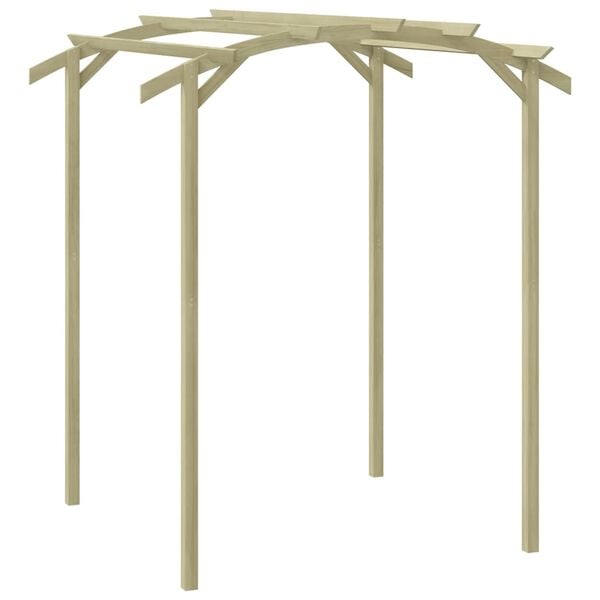 vidaXL P&eacute;rgola de jard&iacute;n madera de pino impregnada 180x197x210 cm