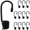 vidaXL Ganchos 12 uds. Negro 4 mm x 5 cm Acero
