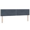 vidaXL Cama box spring con colch&oacute;n terciopelo gris oscuro 180x210 cm