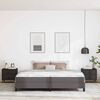 vidaXL Estructura de cama con colchón Gris 200 x 200 cm tela