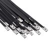 vidaXL Atadura de Cables 25 uds. 4,6 x 300 mm Negro