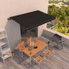 vidaXL Toldo retr&aacute;ctil autom&aacute;tico gris antracita 400x350 cm