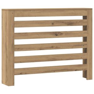 vidaXL Cubierta de radiador madera color roble artesano 104x20x82 cm