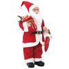 vidaXL Figura de Pap&aacute; Noel Rojo 46 cm Poli&eacute;ster