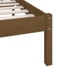 vidaXL Estructura cama sin colch&oacute;n madera maciza marr&oacute;n miel 120x200cm