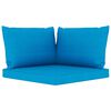 vidaXL Set de muebles de jard&iacute;n 10 piezas con cojines azul claro