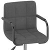 vidaXL Sillas de comedor giratorias 6 unidades terciopelo gris oscuro