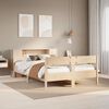 vidaXL Cama con estanter&iacute;a sin colch&oacute;n madera maciza de pino 150x200cm