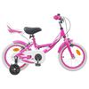 vidaXL Bicicleta Infantil 14 Pulgadas para ni&ntilde;os de 3 a 5 a&ntilde;os Rosa