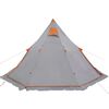 vidaXL Tienda de campaña tipi para 5 personas impermeable gris