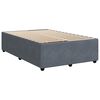 vidaXL Cama box spring con colch&oacute;n terciopelo gris oscuro 120x190 cm
