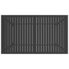 vidaXL Mesa de jard&iacute;n de acero gris antracita 140x80x72 cm