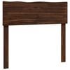 vidaXL Cabecero con borde natural ROSTOCK Marr&oacute;n Oscuro 80 cm