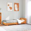 vidaXL Cama sin colch&oacute;n madera maciza de pino marr&oacute;n cera 100x200 cm
