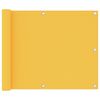 vidaXL Toldo para balc&oacute;n tela oxford amarillo 75x600 cm