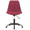 vidaXL Sillas de comedor giratorias 4 unidades tela rojo tinto