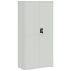 vidaXL Armario archivador de acero gris claro 90x40x180 cm
