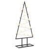 vidaXL &Aacute;rbol de Navidad de metal KUOPIO 60 cm Blanco C&aacute;lido Acero