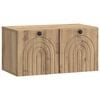 vidaXL Mueble para TV de pared Roble Artesanal 59,5 x 31 x 30 cm