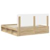 vidaXL Estructura de cama Sonoma 200 x 200 cm Madera de pino macizo