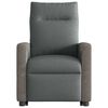 vidaXL Sill&oacute;n reclinable elevable de tela gris oscuro