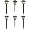 vidaXL Luces solares exteriores con pico de tierra 6 pcs Blanco C&aacute;lido