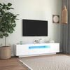 vidaXL Mueble para TV con luces LED blanco 160x35x40 cm