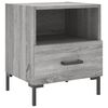 vidaXL Mesitas noche 2 uds madera ingenier&iacute;a gris Sonoma 40x35x47,5 cm
